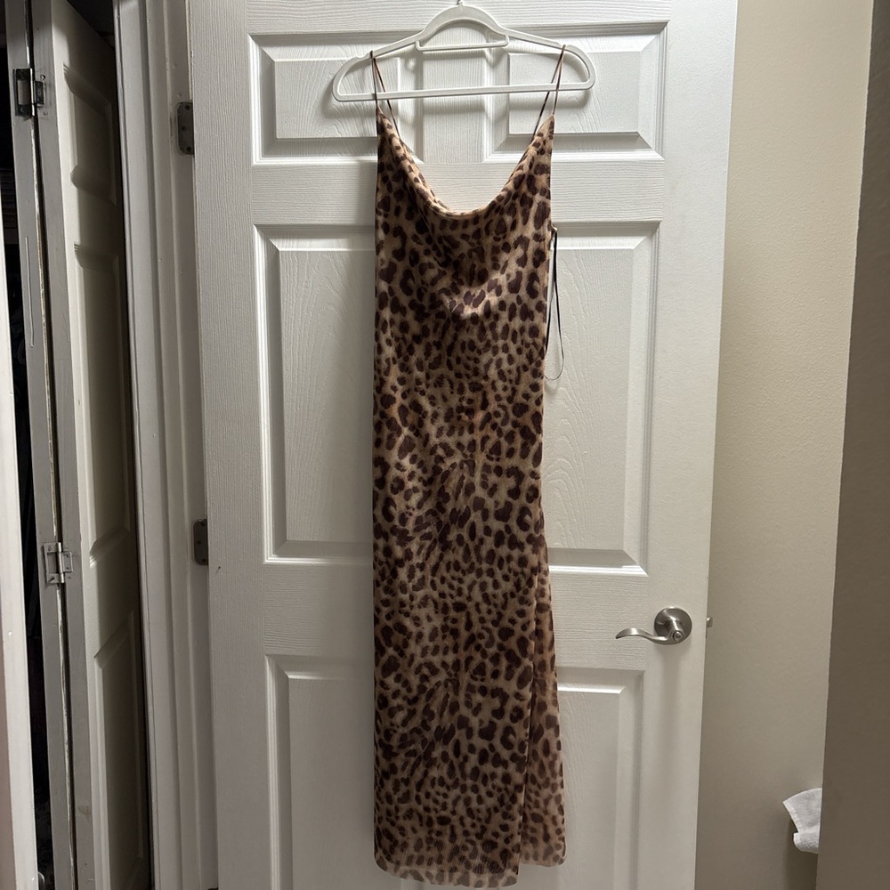 Zara Leopard Print Maxi Dress